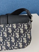 Dior, Dior Mini Saddle Heritage Messenger Bag with flap, Mini, Blue, New - Image 19