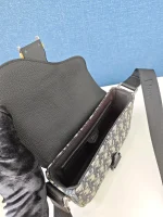Dior, Dior Mini Saddle Heritage Messenger Bag with flap, Mini, Blue, New - Image 24