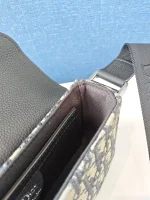 Dior, Dior Mini Saddle Heritage Messenger Bag with flap, Mini, Blue, New - Image 25