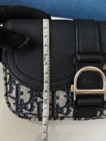 Dior, Dior Mini Saddle Heritage Messenger Bag with flap, Mini, Blue, New - Image 40