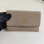 Prada, Saffiano Metal Leather Passport, , Beige, Very Very  Good - Image 15