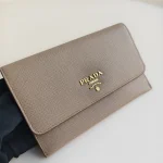 Prada, Saffiano Metal Leather Passport, , Beige, Very Very  Good - Image 17