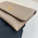 Prada, Saffiano Metal Leather Passport, , Beige, Very Very  Good - Image 19