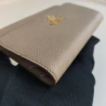 Prada, Saffiano Metal Leather Passport, , Beige, Very Very  Good - Image 20