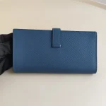 Hermes, Béarn Wallet, , Blue, Very Very  Good - Image 5