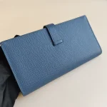 Hermes, Béarn Wallet, , Blue, Very Very  Good - Image 6