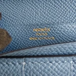 Hermes, Béarn Wallet, , Blue, Very Very  Good - Image 9