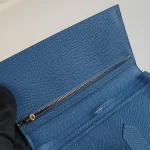 Hermes, Béarn Wallet, , Blue, Very Very  Good - Image 10
