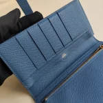 Hermes, Béarn Wallet, , Blue, Very Very  Good - Image 11