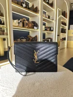 YSL, New Pouch, , Black, Very Like New - Image 4