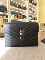 YSL, New Pouch, , Black, Very Like New - Image 8