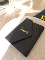 YSL, New Pouch, , Black, Very Like New - Image 15