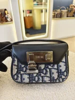 Dior, Lock Nano Pouch, Nano, Black, Very Very  Good - Image 4