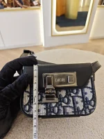 Dior, Lock Nano Pouch, Nano, Black, Very Very  Good - Image 30