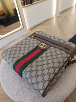 Gucci, [Gucci] Ophidia Messenger Bag, Medium, Beige, Very Very  Good - Image 14