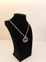 Gucci, Interlocking G Pendant Necklace , , Silver, Very Very  Good - Image 3