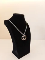 Gucci, Interlocking G Pendant Necklace , , Silver, Very Very  Good - Image 4