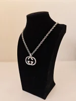 Gucci, Interlocking G Pendant Necklace , , Silver, Very Very  Good - Image 5