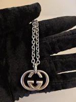 Gucci, Interlocking G Pendant Necklace , , Silver, Very Very  Good - Image 8
