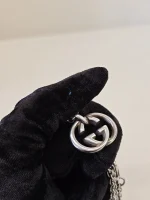 Gucci, Interlocking G Pendant Necklace , , Silver, Very Very  Good - Image 14