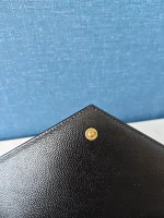 YSL, Grain de Poudre Embossed Leather, , Black, Like New - Image 17
