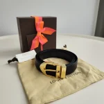 Louis Vuitton, Twist Belt, , Black, Very Very  Good - Image 2