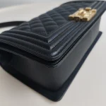 Chanel, Chanel Boy 10, 10", Black, Like New - Image 4