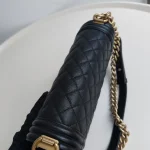 Chanel, Chanel Boy 10, 10", Black, Like New - Image 34