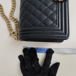 Chanel, Chanel Boy 10, 10", Black, Like New - Image 46