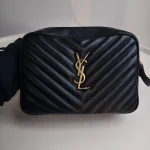 YSL, Lou Camera Bag, 9", Black, Like New - Image 3