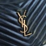 YSL, Lou Camera Bag, 9", Black, Like New - Image 4