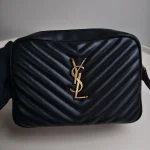 YSL, Lou Camera Bag, 9", Black, Like New - Image 5