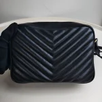 YSL, Lou Camera Bag, 9", Black, Like New - Image 14