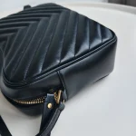 YSL, Lou Camera Bag, 9", Black, Like New - Image 17