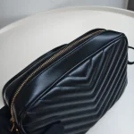 YSL, Lou Camera Bag, 9", Black, Like New - Image 24