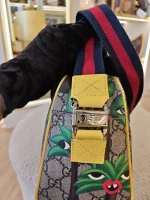 Gucci, Smiling Plant Shoulder Bag, Mini, Beige, Very Good - Image 5