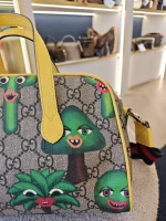 Gucci, Smiling Plant Shoulder Bag, Mini, Beige, Very Good - Image 9