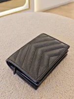 YSL, Matelasse Bi-fold, , Black, Like New - Image 15