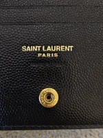 YSL, Matelasse Bi-fold, , Black, Like New - Image 21