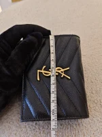 YSL, Matelasse Bi-fold, , Black, Like New - Image 36