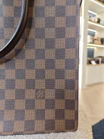 Louis Vuitton, Damier Ebene Sac Plat Tote Bag, PM, Brown, Very Good - Image 18