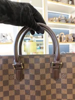 Louis Vuitton, Damier Ebene Sac Plat Tote Bag, PM, Brown, Very Good - Image 20
