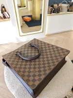 Louis Vuitton, Damier Ebene Sac Plat Tote Bag, PM, Brown, Very Good - Image 24