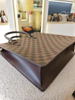 Louis Vuitton, Damier Ebene Sac Plat Tote Bag, PM, Brown, Very Good - Image 29
