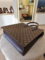 Louis Vuitton, Damier Ebene Sac Plat Tote Bag, PM, Brown, Very Good - Image 30