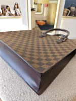 Louis Vuitton, Damier Ebene Sac Plat Tote Bag, PM, Brown, Very Good - Image 31