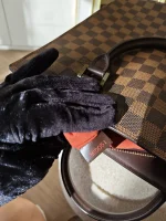 Louis Vuitton, Damier Ebene Sac Plat Tote Bag, PM, Brown, Very Good - Image 44