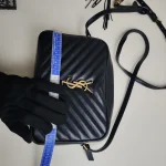 YSL, Lou Camera Bag, 9", Black, Like New - Image 52