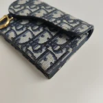 Dior, Saddle Card Holder, , Blue, Very Very  Good - Image 5