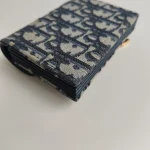 Dior, Saddle Card Holder, , Blue, Very Very  Good - Image 7